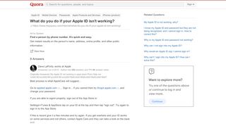 
                            10. What do you do if your Apple ID isn't working? - Quora