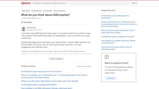 
                            13. What do you think about AliDropship? - Quora