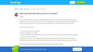 
                            7. What do you think about Busuu (in its current state)? - ...