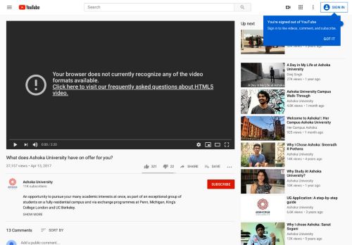 
                            9. What does Ashoka University have on offer for you? - YouTube