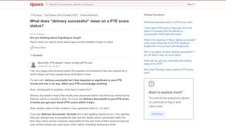 
                            4. What does “delivery successful” mean on a PTE score status? - Quora