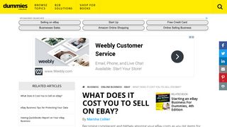 
                            10. What Does It Cost You to Sell on eBay? - dummies