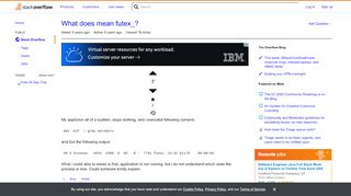 
                            11. What does mean futex_? - Stack Overflow