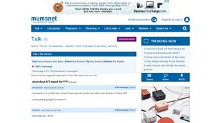 
                            13. what does NT stand for???? | - Mumsnet