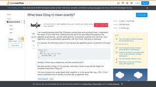 
                            1. What does O(log n) mean exactly? - Stack Overflow