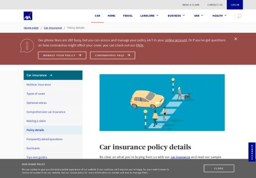 
                            2. What Does Our Car Insurance Cover? | AXA UK