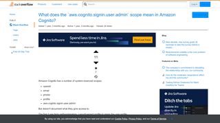 
                            11. What does the `aws.cognito.signin.user.admin` scope mean in Amazon ...