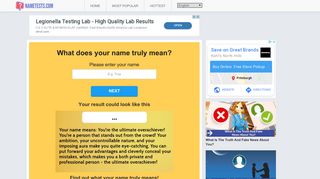 
                            7. What does your name truly mean? - Nametests.com