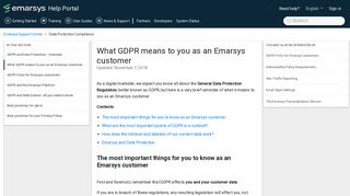 
                            10. What GDPR means to you as an Emarsys customer – Emarsys