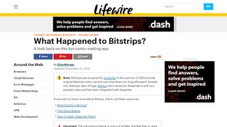 
                            10. What Happened to Bitstrips? - Lifewire