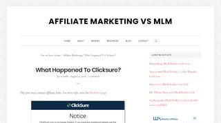 
                            9. What Happened to Clicksure Affiliate Network?