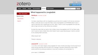 
                            11. What happened to Jungledisk - Zotero Forums