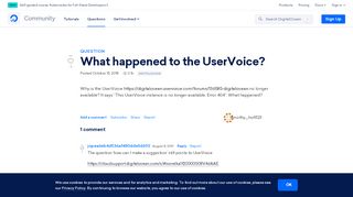 
                            12. What happened to the UserVoice? | DigitalOcean
