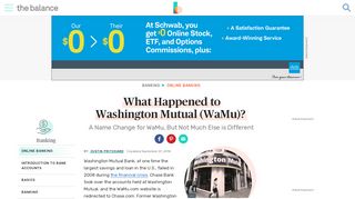 
                            1. What Happened to Washington Mutual (WaMu)? - The Balance