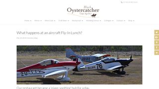 
                            11. What happens at an aircraft Fly-In Lunch? - Black Oystercatcher