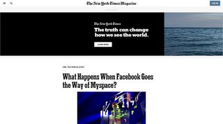 
                            11. What Happens When Facebook Goes the Way of Myspace? - The ...