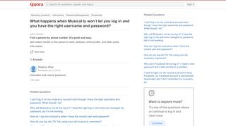 
                            13. What happens when Musical.ly won't let you log in and you have the ...
