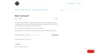 
                            5. What if I can't log in? – ShopBack