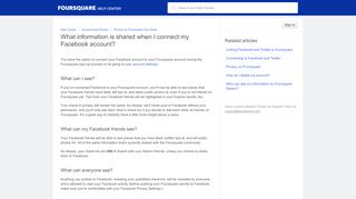 
                            9. What information is shared when I connect my Facebook account ...