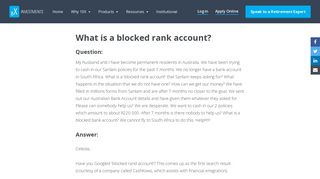 
                            11. What is a blocked rank account? - 10X Investments