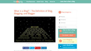 
                            12. What is a Blog? - Explanation of Terms Blog, Blogging & Blogger (2019)