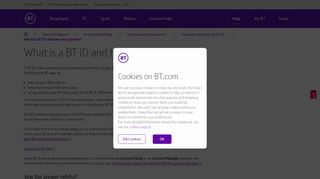 
                            5. What is a BT ID and how can I get one? | BT help