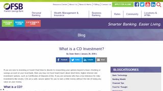 
                            7. What Is A CD Investment | Investing in CD's | Franklin Savings Bank