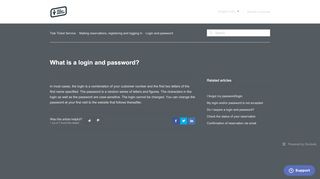 
                            9. What is a login and password? – Tele Ticket Service