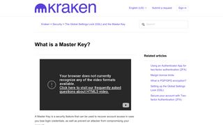 
                            10. What is a Master Key? – Kraken