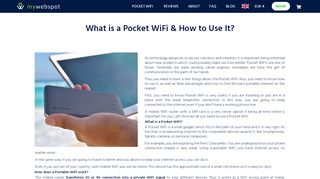 
                            13. What is a Pocket WiFi & How to Use It? | My Webspot