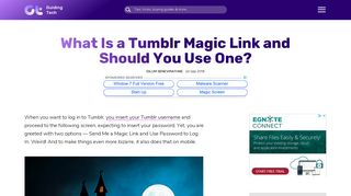 
                            13. What Is a Tumblr Magic Link and Should You Use One?