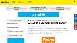 
                            8. What is Amazon Prime Now? - dummies