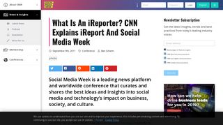 
                            7. What Is An iReporter? CNN Explains iReport And Social Media Week