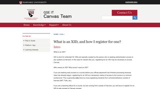 
                            3. What is an XID, and how I register for one? | Canvas @GSE