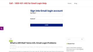 
                            11. What is AOL Mail? Solve AIM Email Login Forgot Password