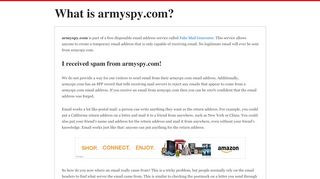 
                            1. What is armyspy.com?