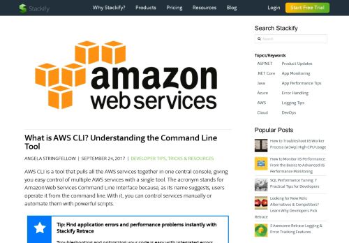 
                            12. What is AWS CLI? Examples, Best Practices & More - Stackify