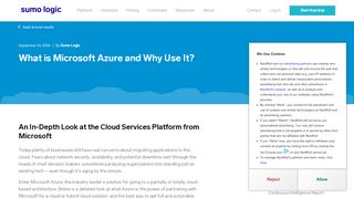 
                            7. What is Azure? Why Should You Use It? - Sumo Logic
