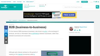 
                            9. What is B2B (business-to-business)? - Definition from WhatIs.com