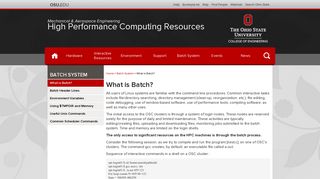 
                            5. What is Batch? | High Performance Computing Resources
