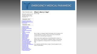 
                            7. What is Berry's Sign? - Emergency Medical Paramedic