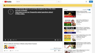 
                            3. What is Bitcoin and How it Works Urdu/Hindi Tutorial - YouTube
