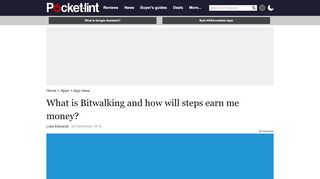 
                            8. What is Bitwalking and how will steps earn me money? - Pocket-lint