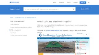 
                            4. What is CDSL easi and how do I register? - Zerodha – Support