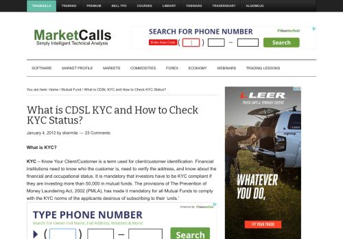 
                            6. What is CDSL KYC and How to Check KYC Status? - Marketcalls