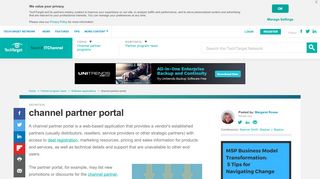 
                            13. What is channel partner portal? - Definition from WhatIs.com