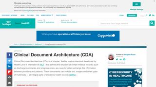 
                            9. What is Clinical Document Architecture (CDA)? - Definition from ...
