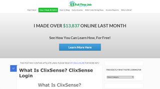 
                            5. What Is ClixSense? ClixSense Login | Full Time Job From Home