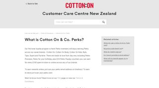 
                            10. What is Cotton On & Co. Perks? – How can we help you?