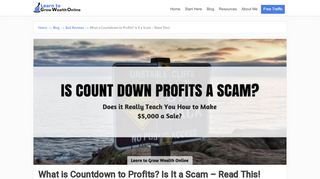 
                            9. What is Countdown to Profits? Is It a Scam - Read This!